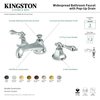 Kingston Brass KS4467AL 8" Widespread Bathroom Faucet, Brushed Brass KS4467AL